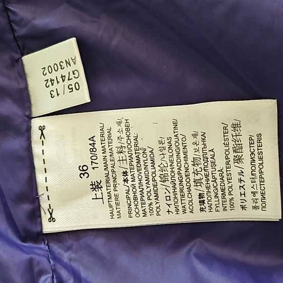Adidas - Porsche Design- Purple Down Jacket Size 36 - Picture 9 of 9